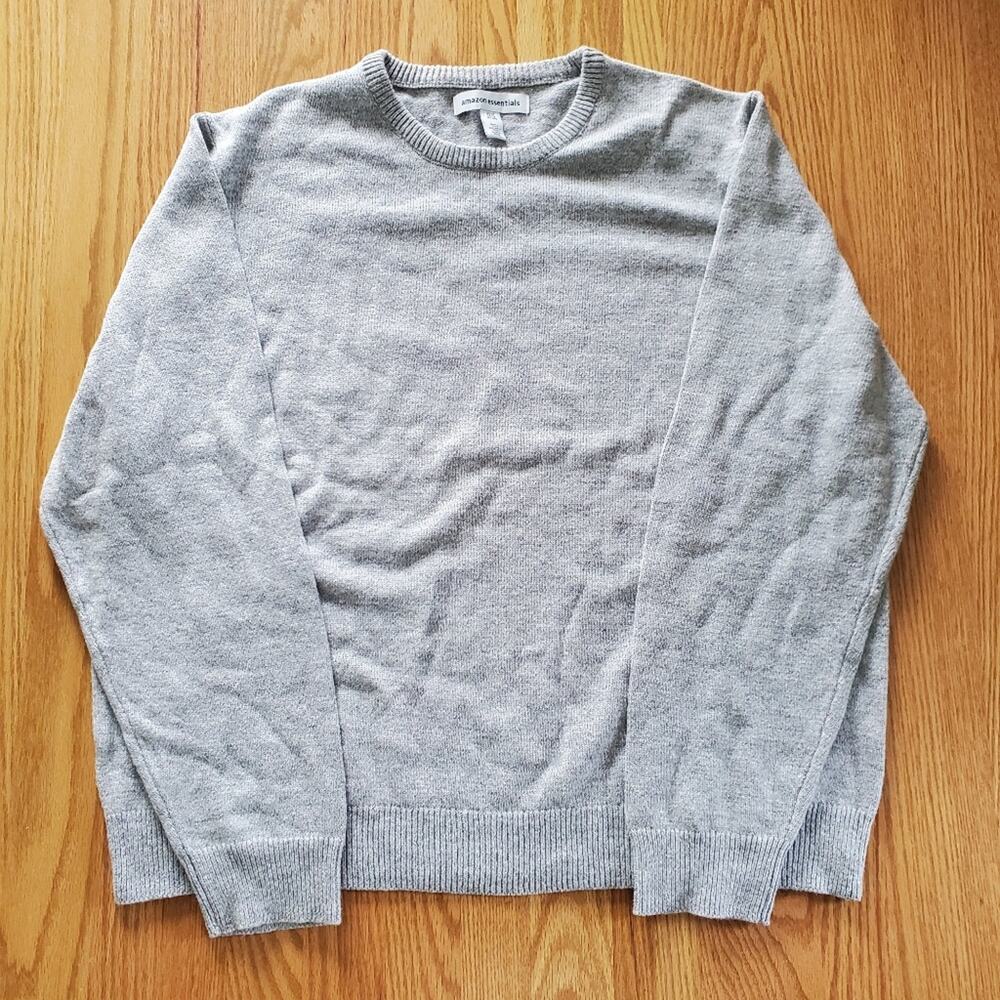 Amazon Essentials Men's Midweight Crewneck Sweater Gray Size XXL